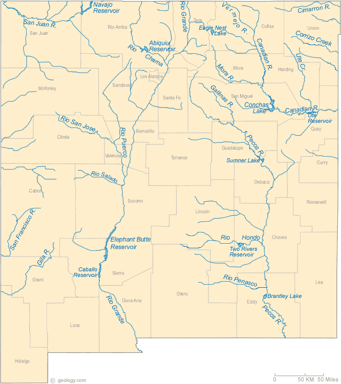 SFC Literature Resources 2012   New Mexico Rivers Map 